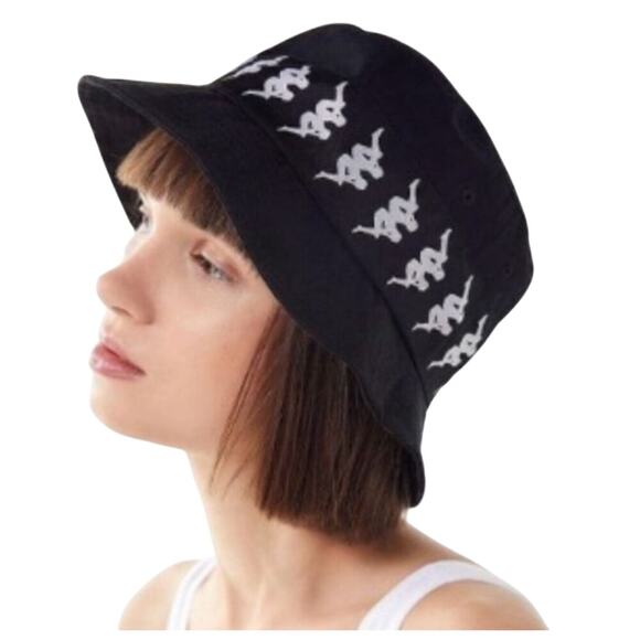 Kappa Unisex Banda Bzahlab Bucket Hat, Black, NWT, Size Large, Streetwear - Picture 3 of 4